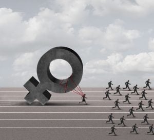 female discrimination illustration