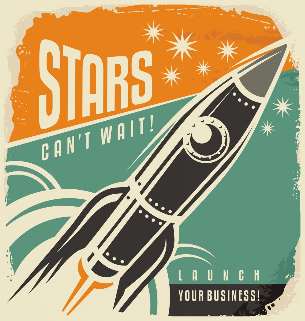 retro rocket image - stars can't wait - ID 62637128 © Lukeruk | Dreamstime.com