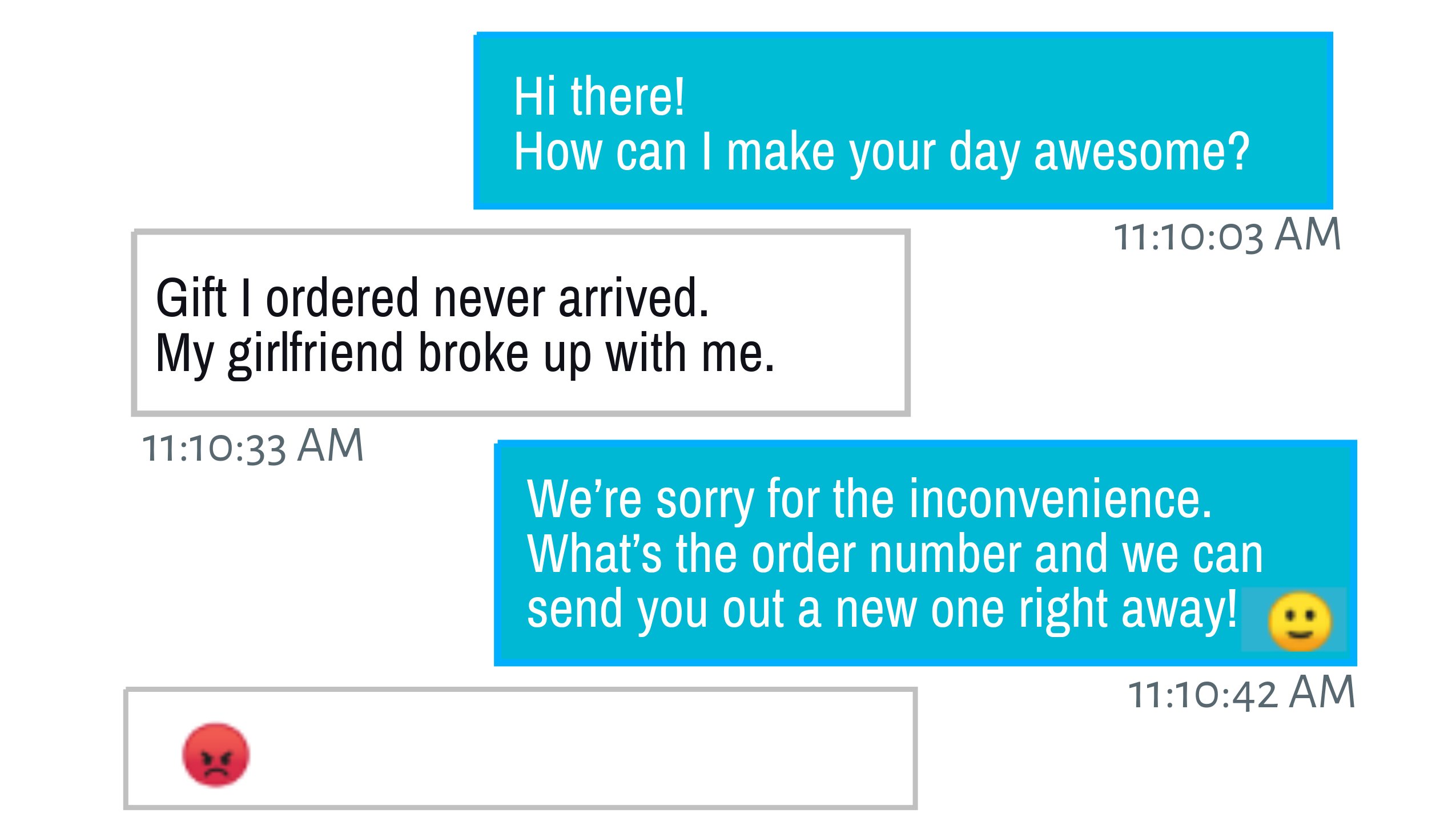 Customer service chat